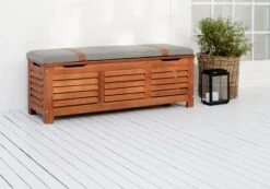 Box KARLBY B128xH43xD42 Hårdträ -UteLuxe Butik 121399