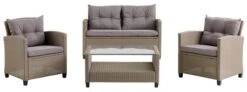Loungeset MORA 4-sits Natur -UteLuxe Butik 121465