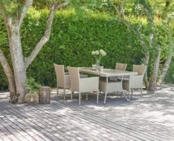 STRIB L200 Bord Natur + 4 AIDT Stol Natur -UteLuxe Butik 121609