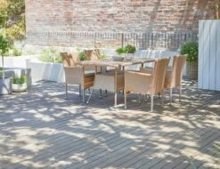 STRIB L150 Bord Natur + 4 AIDT Stol Natur -UteLuxe Butik 121612