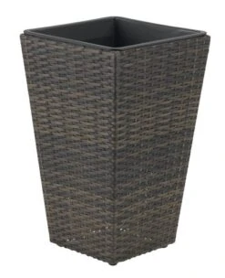 Trädgårdskruka BLOMMOR B31xL31xH50 Brun -UteLuxe Butik 149132