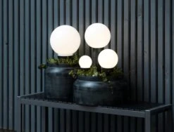 Solcellslampa SOL Ø20xH54 Vit -UteLuxe Butik 149783