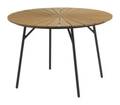 Bord RANGSTRUP Ø110 Natur/svart