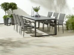 Bord KOPERVIK B100xL215 Grå -UteLuxe Butik 155673