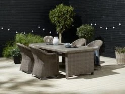 Bord GAMMELBY B100xL225 Grå -UteLuxe Butik 160297