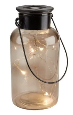 Solcellslampa BERGAND Ø8xH16 Rökfärgad -UteLuxe Butik 177212