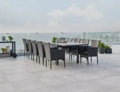 VATTRUP L206/319 Bord Svart + 4 AIDT Stol Svart -UteLuxe Butik 178396