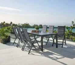 HAGEN L214 Bord Grå + 4 MYSEN Stol Grå -UteLuxe Butik 178553