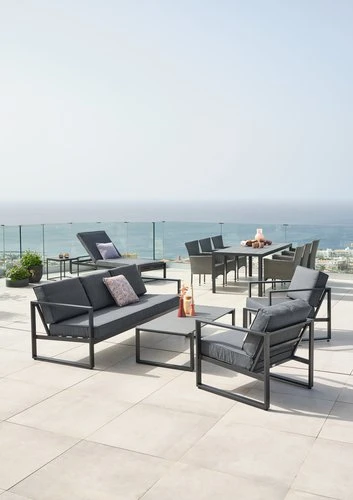 Loungeset VONGE 5-sits Svart 4 Loungeset VONGE 5-sits Svart - Bild 2