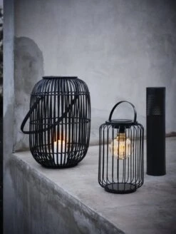 Solcellslampa RUGDE Ø18xH35 Svart -UteLuxe Butik 178800