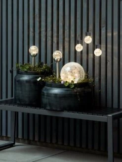 Solcellslampa HAVSVALE Ø20xH29 Klar -UteLuxe Butik 182087