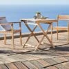 VESTERHAVET L70 Bord Teak + 2 VESTERHAVET Stol Teak