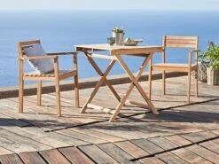VESTERHAVET L70 Bord Teak + 2 VESTERHAVET Stol Teak