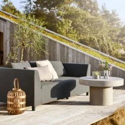 Loungesoffa ODDE 3-sits Mörkgrå Allväders -UteLuxe Butik 182643