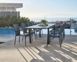 VATTRUP L170/273 Bord Svart + 4 GUDHJEM Stol Svart -UteLuxe Butik 186362