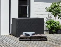 Förvaringsbox STEINKJER B155xH95xD80 Svart -UteLuxe Butik 201382