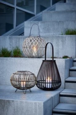 Lykta MUSVIT Ø34xH40 Brun -UteLuxe Butik 202089 1