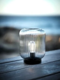 Batterilampa SIMMA Ø13xH17 Rökfärgad -UteLuxe Butik 203919